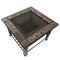 Nature Spring Nature Spring 30 inch Fire Pit, Outdoor Steel Patio Square Bowl with Cover, Marble Tile Design 482418MRA - alternate 3
